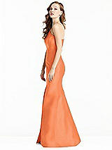 Side View Thumbnail - Portofino Orange Bella Bridesmaids Dress BB137
