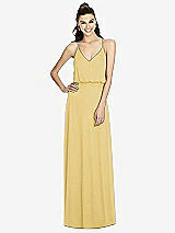 Front View Thumbnail - Maize Inverted V-Back Blouson A-Line Maxi Dress