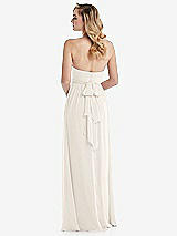 Alt View 7 Thumbnail - Ivory Empire Waist Shirred Skirt Convertible Sash Tie Maxi Dress