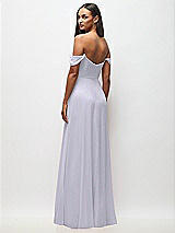 Rear View Thumbnail - Silver Dove Off-the-Shoulder Basque Neck Maxi Dress with Flounce Sleeves