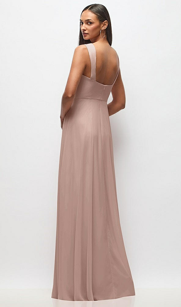 Back View - Neu Nude Contoured Wide Strap Sweetheart Maxi Dress