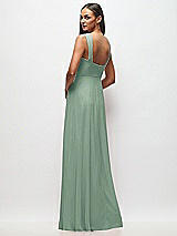 Rear View Thumbnail - Seagrass Contoured Wide Strap Sweetheart Maxi Dress