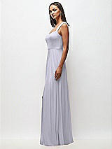 Side View Thumbnail - Silver Dove Contoured Wide Strap Sweetheart Maxi Dress