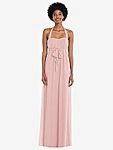 Alt View 1 Thumbnail - Rose Convertible Tie-Shoulder Empire Waist Maxi Dress