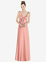 Alt View 1 Thumbnail - Rose Convertible Strap Empire Waist Satin Maxi Dress