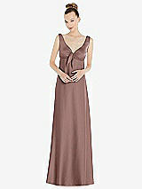 Alt View 1 Thumbnail - Sienna Convertible Strap Empire Waist Satin Maxi Dress