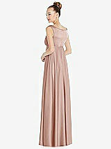 Rear View Thumbnail - Toasted Sugar Convertible Strap Empire Waist Satin Maxi Dress