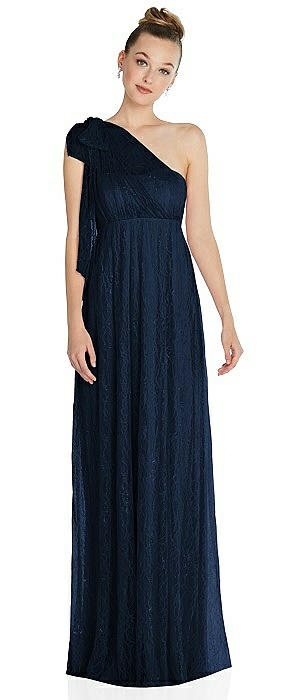 Empire Waist Convertible Sash Tie Lace Maxi Dress