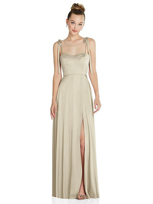 Tie Shoulder A-Line Maxi Dress with Pockets