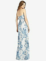 Rear View Thumbnail - Cottage Rose Dusk Blue Bella Bridesmaids Dress BB139
