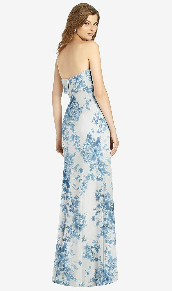 Back View - Cottage Rose Dusk Blue Bella Bridesmaids Dress BB139