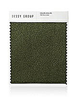 Front View Thumbnail - Olive Green Luxe Stretch Satin Swatch