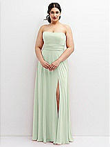 Alt View 4 Thumbnail - Mint Green Chiffon Convertible Maxi Dress with Multi-Way Tie Straps