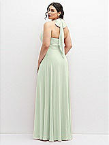 Rear View Thumbnail - Mint Green Chiffon Convertible Maxi Dress with Multi-Way Tie Straps