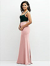 Side View Thumbnail - Evergreen Crepe Mix-and-Match Midriff Corset Top 
