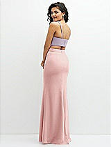 Alt View 2 Thumbnail - Lilac Haze Crepe Mix-and-Match Midriff Corset Top 