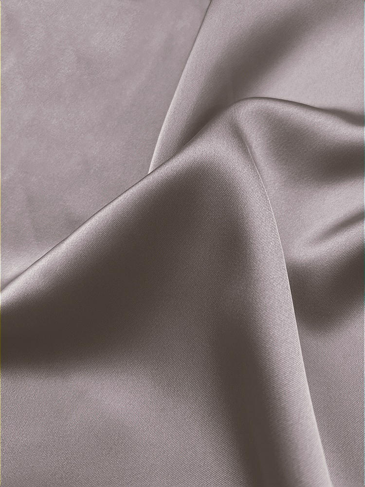 Front View - Cashmere Gray Neu Stretch Charmeuse Fabric by the Yard