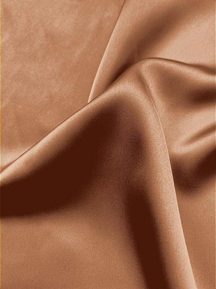 Front View - Toffee Neu Stretch Charmeuse Fabric by the Yard