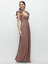 Alt View 3 Thumbnail - Sienna Dramatic Ruffle Edge Strap Chiffon Maxi Dress