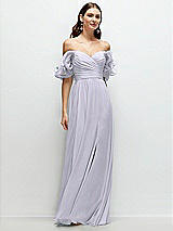 Front View Thumbnail - Silver Dove Dramatic Ruffle Edge Strap Chiffon Maxi Dress