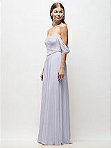 Side View Thumbnail - Silver Dove Off-the-Shoulder Basque Corset Chiffon Maxi Dress