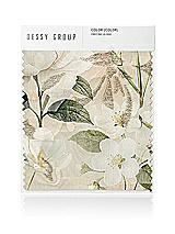 Front View Thumbnail - Plumeria Floral Print Metallic Organza Jacquard Swatches