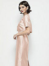 Side View Thumbnail - Cameo Jewel Neck Cropped Satin Jacket