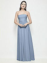 Front View Thumbnail - Cloudy Strapless Chiffon Maxi Dress with Soft Circle Skirt