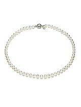 Front View Thumbnail - Natural Freshwater Pearl Necklace - 18 inch