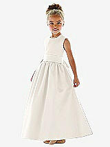 Front View Thumbnail - Ivory & Ivory Flower Girl Dress FL4021