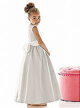 Rear View Thumbnail - Oyster & Ivory Flower Girl Dress FL4021