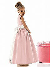 Rear View Thumbnail - Rose & Ivory Flower Girl Dress FL4021