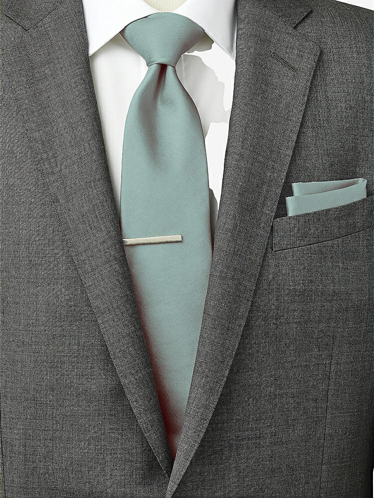 Back View - Atlantis Peau de Soie Pocket Squares by After Six