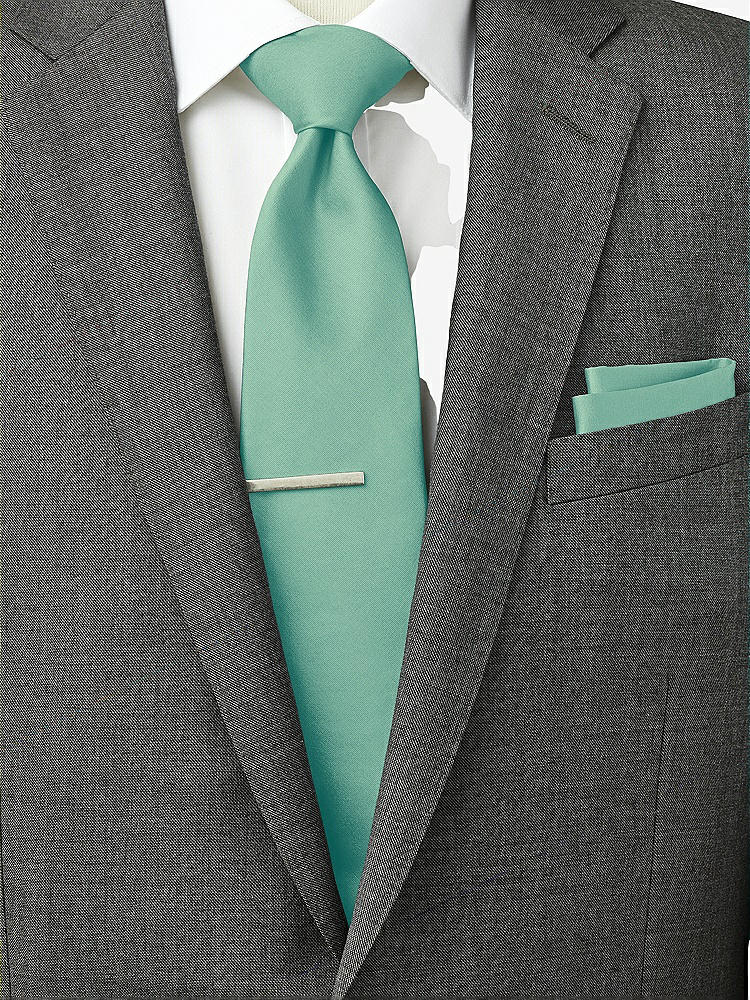 Back View - Fresh Peau de Soie Pocket Squares by After Six