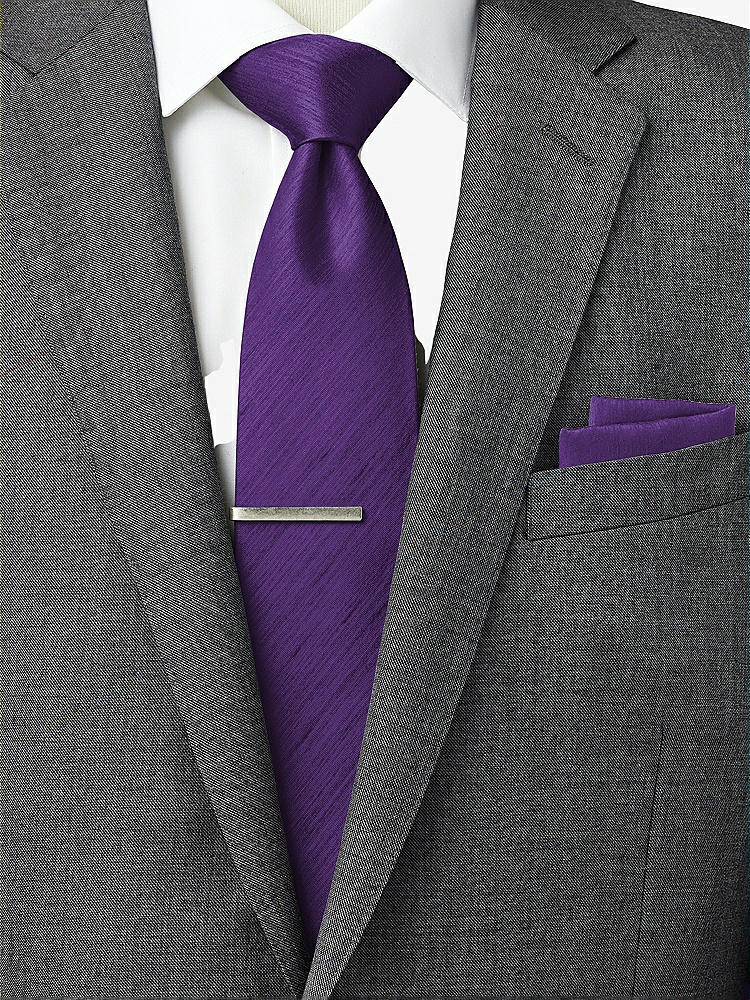 Back View - Majestic Dupioni Pocket Squares by After Six