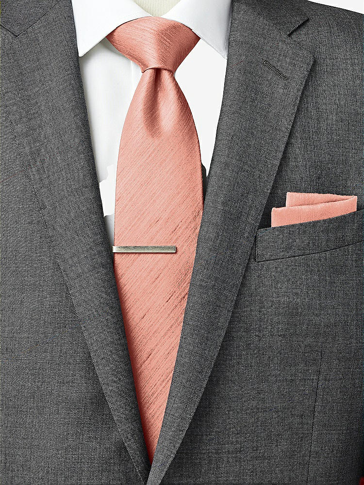 Back View - Fresco Dupioni Pocket Squares by After Six