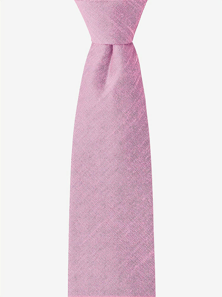 Front View - Begonia Dupioni Boy's 14" Zip Necktie by After Six