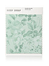 Front View Thumbnail - Mint Green Floral Lux Chiffon Swatch