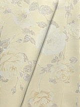 Front View Thumbnail - Butter Yellow Floral Lux Chiffon Fabric by the Yard