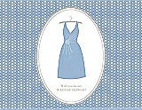 Front View Thumbnail - Ice Blue & Oyster Will You Be My Maid of Honor Card - Dress