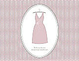 Front View Thumbnail - Ice Pink & Oyster Will You Be My Maid of Honor Card - Dress
