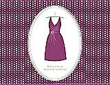 Front View Thumbnail - Sugar Plum & Oyster Will You Be My Maid of Honor Card - Dress