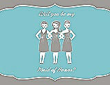Front View Thumbnail - Cathedral & Spa Will You Be My Maid of Honor Card - Girls