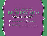 Front View Thumbnail - Orchid & Juniper Will You Be My Bridesmaid Card - Checkbox