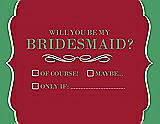 Front View Thumbnail - Barcelona & Juniper Will You Be My Bridesmaid Card - Checkbox