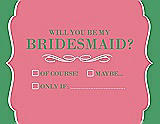 Front View Thumbnail - Nectar & Juniper Will You Be My Bridesmaid Card - Checkbox