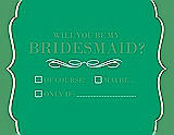 Front View Thumbnail - Shamrock & Juniper Will You Be My Bridesmaid Card - Checkbox