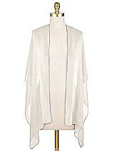 Front View Thumbnail - Ivory Lux Chiffon Stole