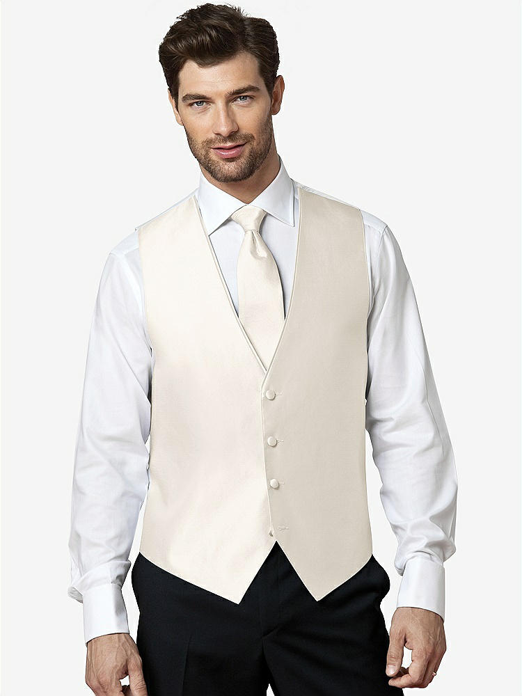 Front View - Ivory Aries Slider Ties by After Six