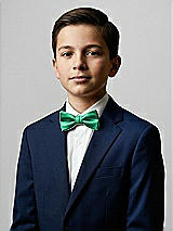 Front View Thumbnail - Pantone Emerald Yarn-Dyed Boy's Bow Tie by After Six
